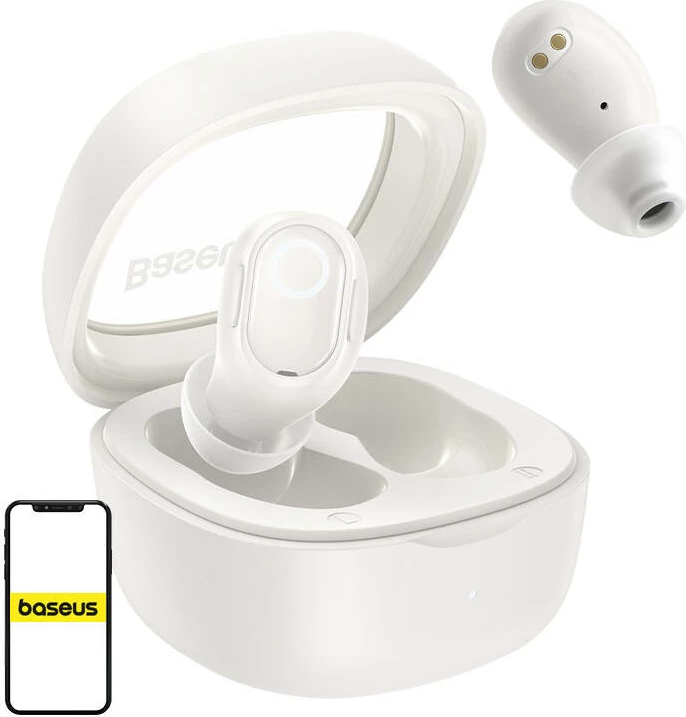 Kufje wireless Baseus Bowie WM02 OS, TWS, Bluetooth 5.3, të bardha