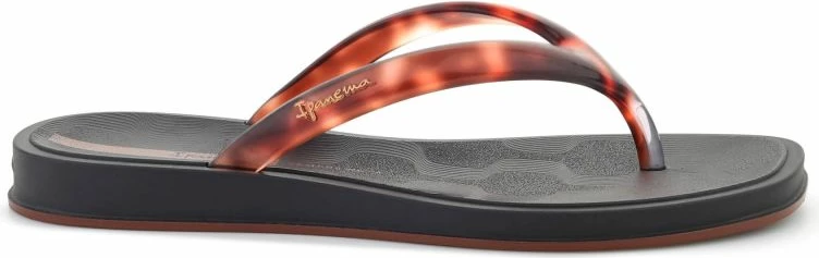 Flip-flopa për femra Ipanema Glow Trendy AD 27419-BR843, të zeza/turtle/brown [Madhësia: 40]