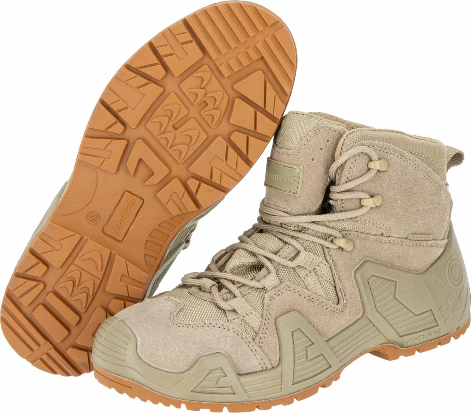 Çizme hiking LAHTI PRO L3012647, nr. 47, waterproof, beige