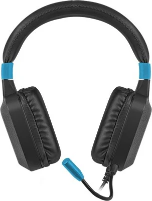 Kufje FURY NFU-1584, me kabllo, për lojëra, e zezë, blu