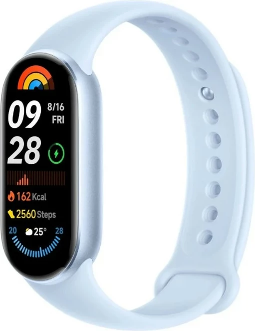 Smartwatch Xiaomi Smart Band 9 BHR8346GL, ekran 1.62\" AMOLED, 5 ATM, Arctic Blue
