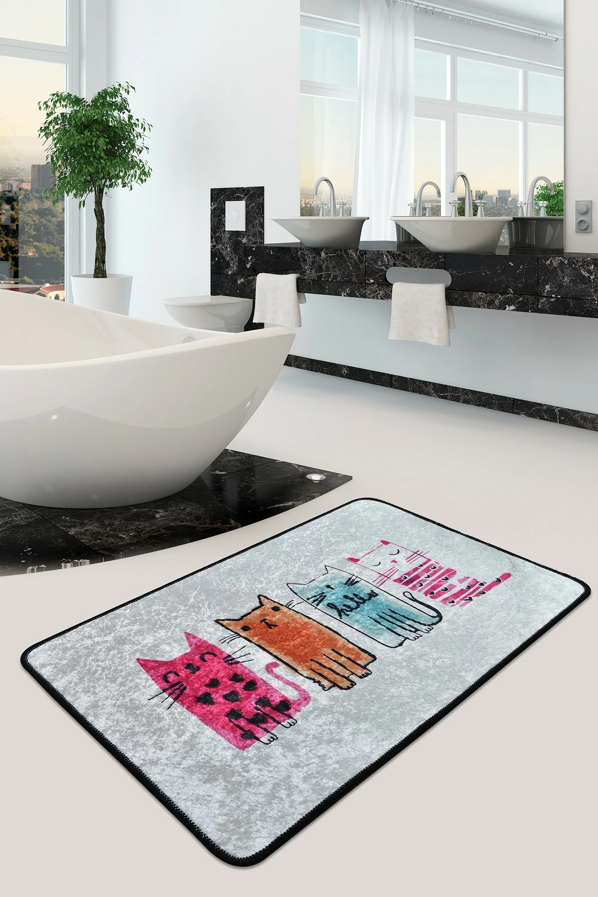 Qilim (60 x 90) Conceptum Hypnose, Baby Cats DJT