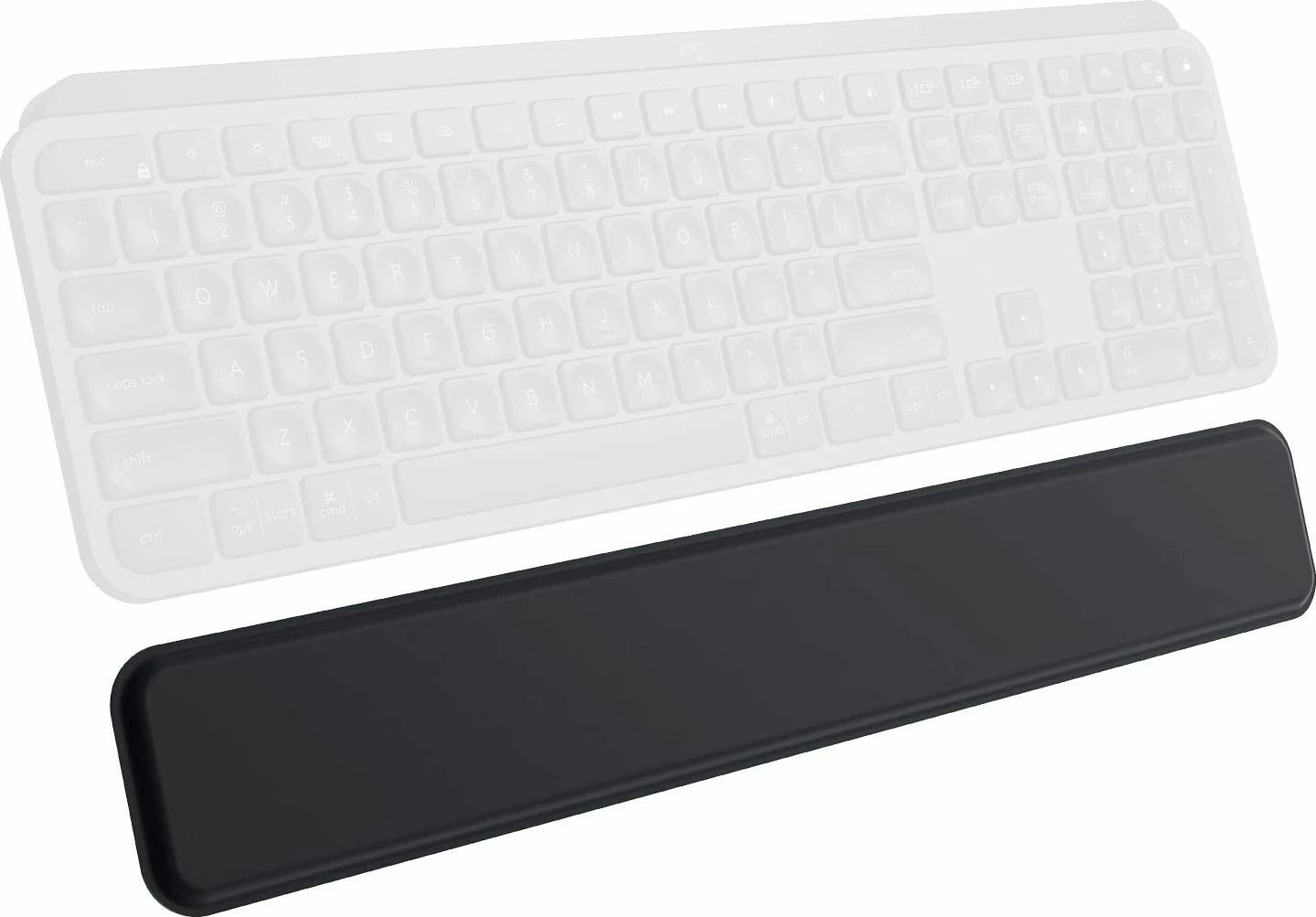 Mbështetëse kyçi për tastierë Logitech MX Palm Rest 956-000001, memory foam, Graphite