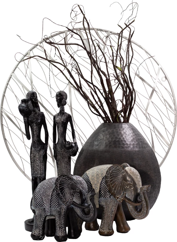 Vazo DROP, alumin, ngjyrë grafit, 32x32x29 cm