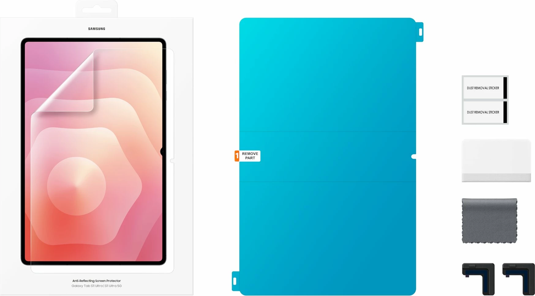 Mbrojtëse ekrani Samsung EF-UX930CTEGWW për Galaxy Tab S11 Ultra, anti-refleks, transparente 6