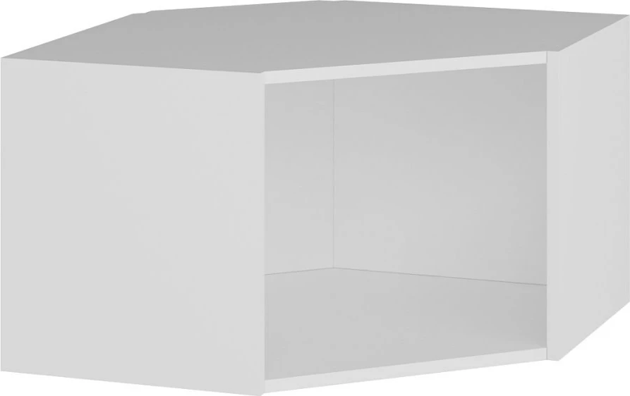 Dollap këndor për mur, Skye Decor, i bardhë dhe antracit