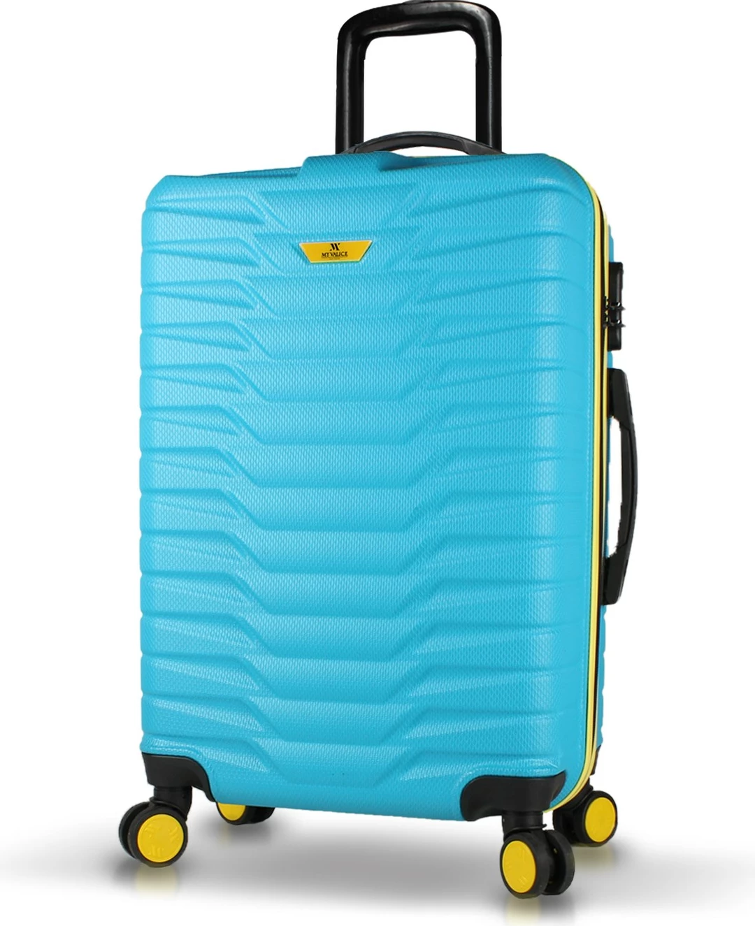 Valixhe udhëtimi, ngjyrë turquoise, Zoozie Bags, 5943, mesatare, 65x41x27cm