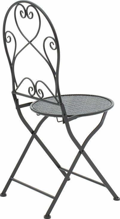 Tavolinë me karrige 3 copë Walen metal i zi