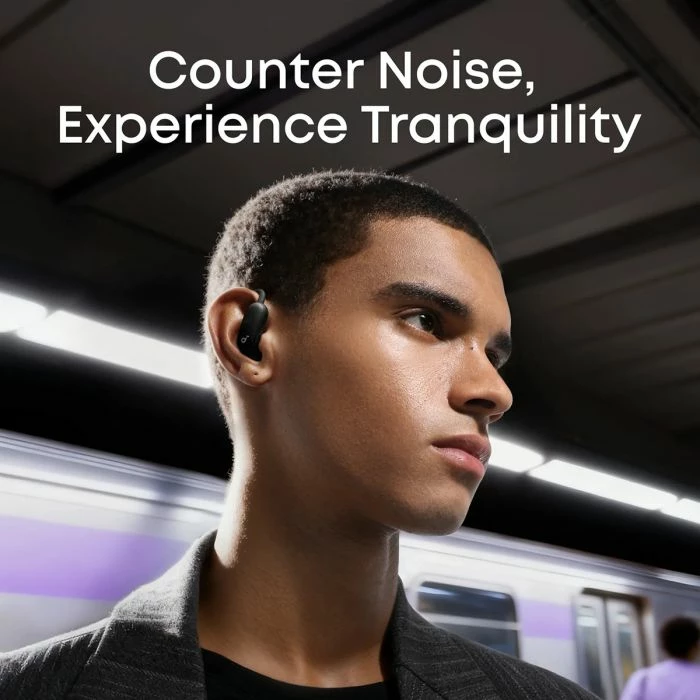 Kufje ANKER Soundcore AeroFit 2 Pro, Open-Ear/ANC, Hi-Res Audio LDAC, zezë