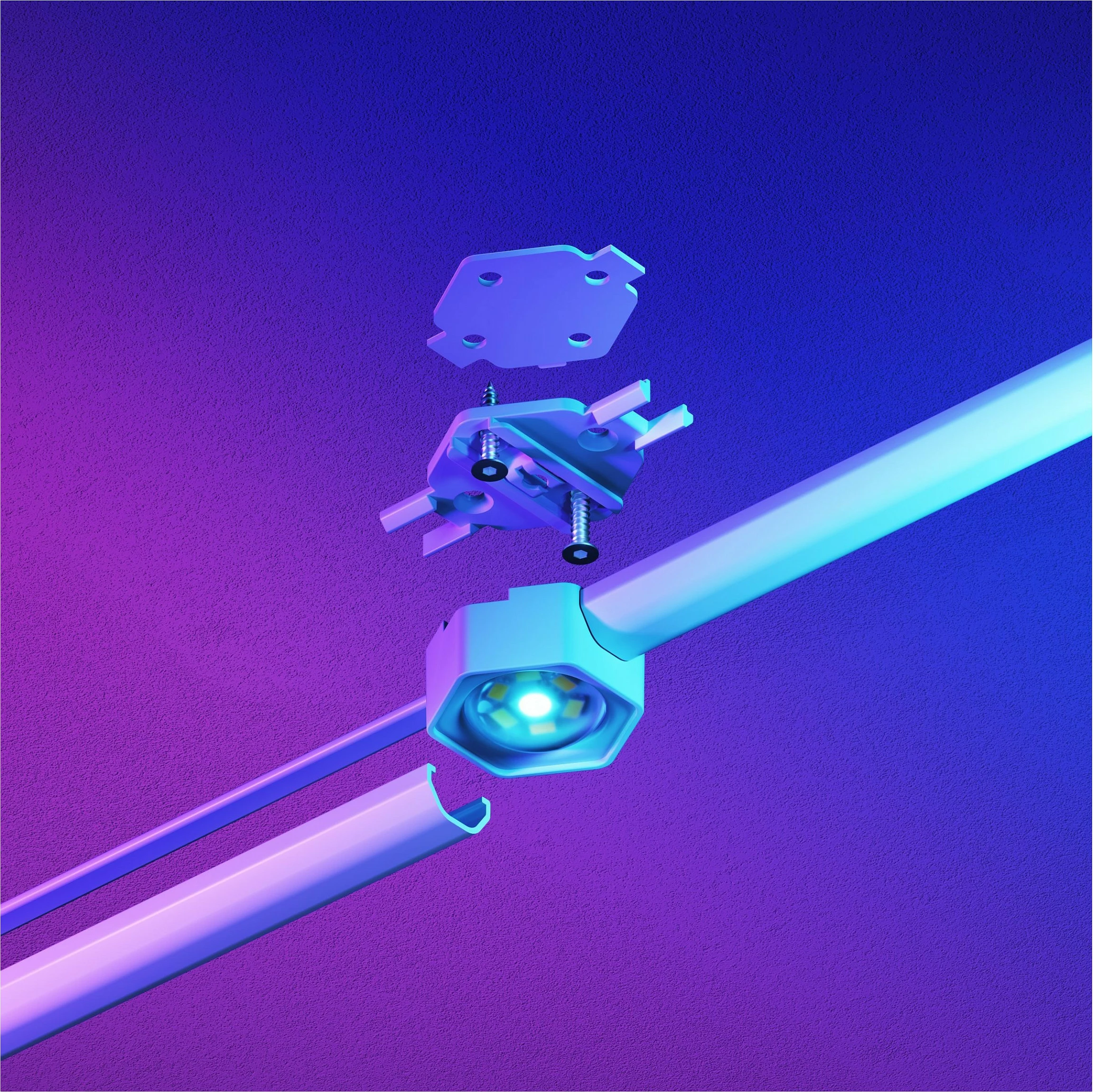 Shirit LED smart Nanoleaf Outdoor Lights Starter Pack 15 m, multicolor, Wi‑Fi/Bluetooth, për brenda/jashtë, i bardhë