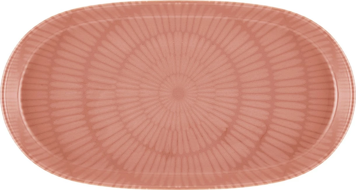 Pjatë servirëse Hermia NON0036, 16 x 29 x 4 cm, rozë