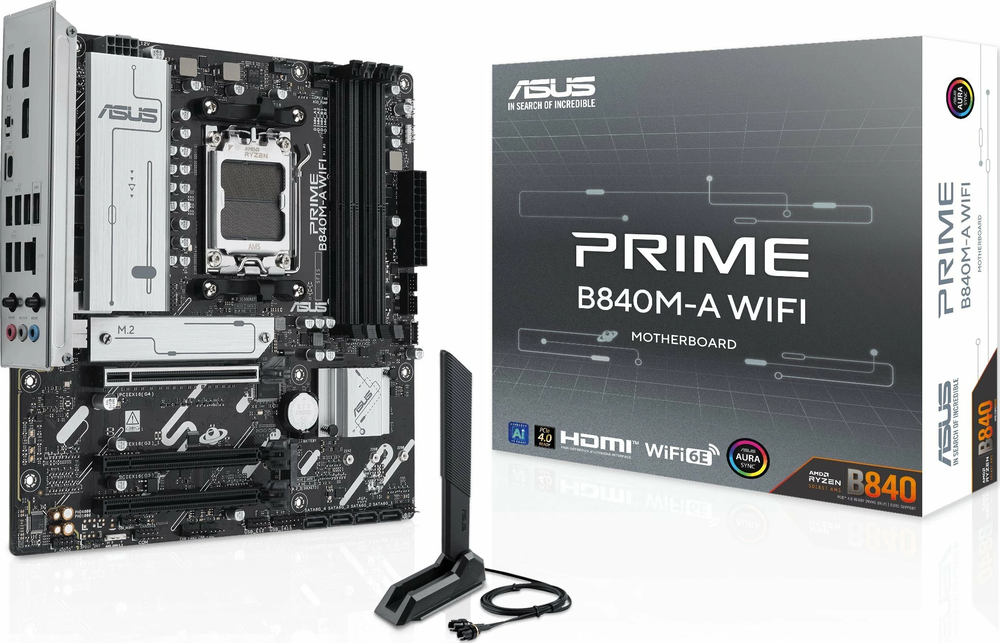 Pllakë amë Asus PRIME B840M-A WIFI Micro ATX AM5 DDR5 Wi‑Fi 6E