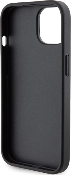 Mbështjellës Karl Lagerfeld Gripstand Saffiano Karl&Choupette Pins për iPhone 15 Plus / 14 Plus, i zi