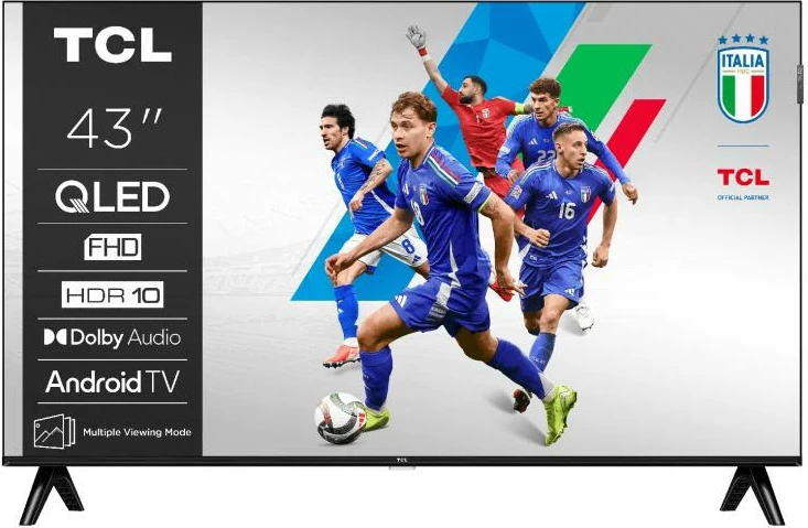 Televizor TCL 43V5C 43" FHD HDR10 Android TV QLED i zi