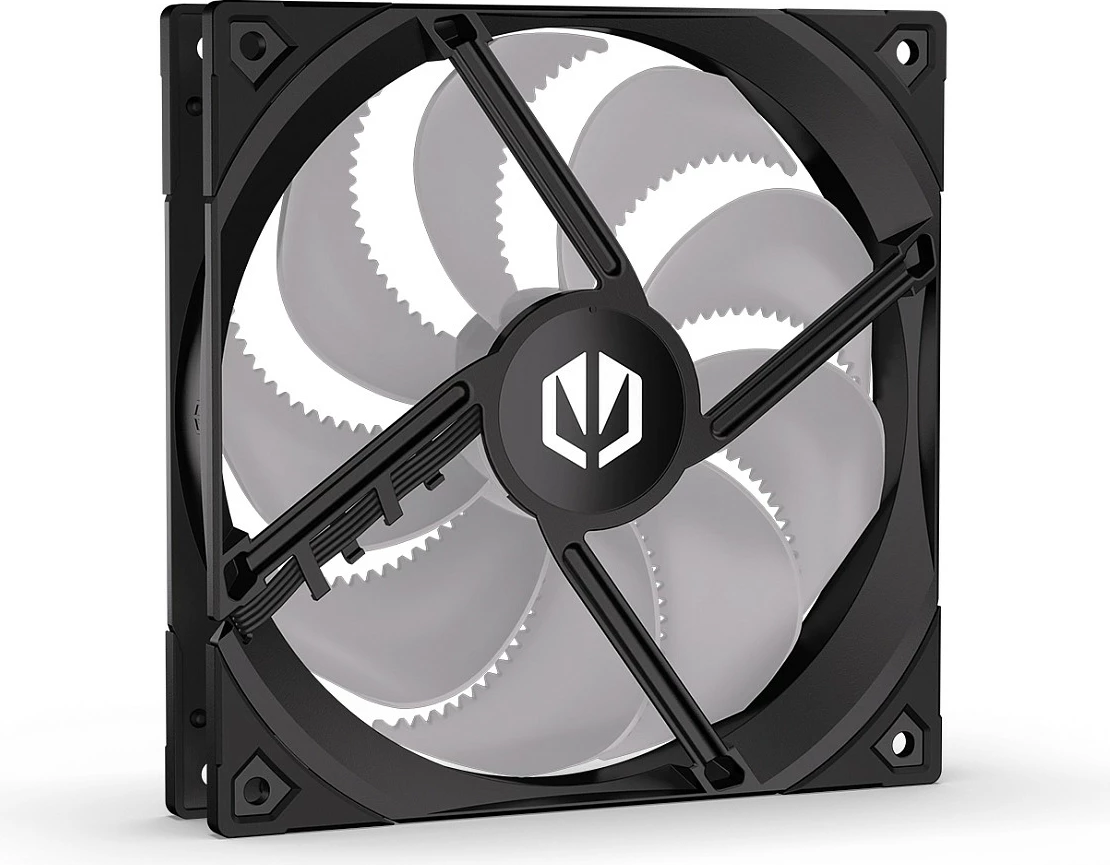 Ventilator kasë Endorfy Fluctus 140 PWM ARGB, 140mm, FDB, ARGB 5V, zi/bardhë