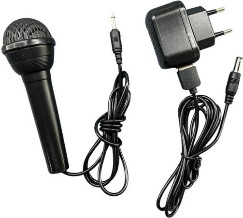 Tastierë muzikore MQ 6151L me mikrofon, 61 taste, e zezë