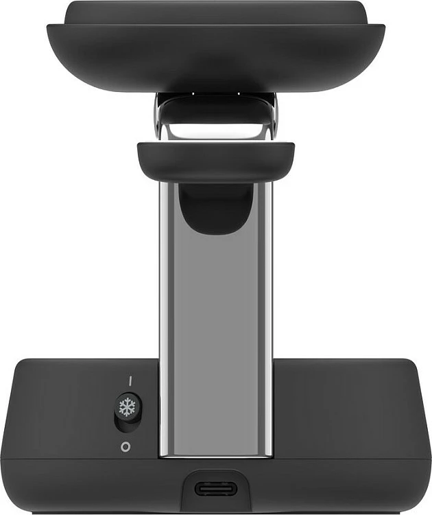 Stacion karikimi wireless Belkin Qi2, 3-në-1, 25W, USB-C, kabllo 1.5m, i zi