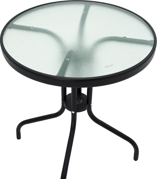 Set tavoline me karrige për terasë, metal i zi, Watson-Pomedon, 3 copë