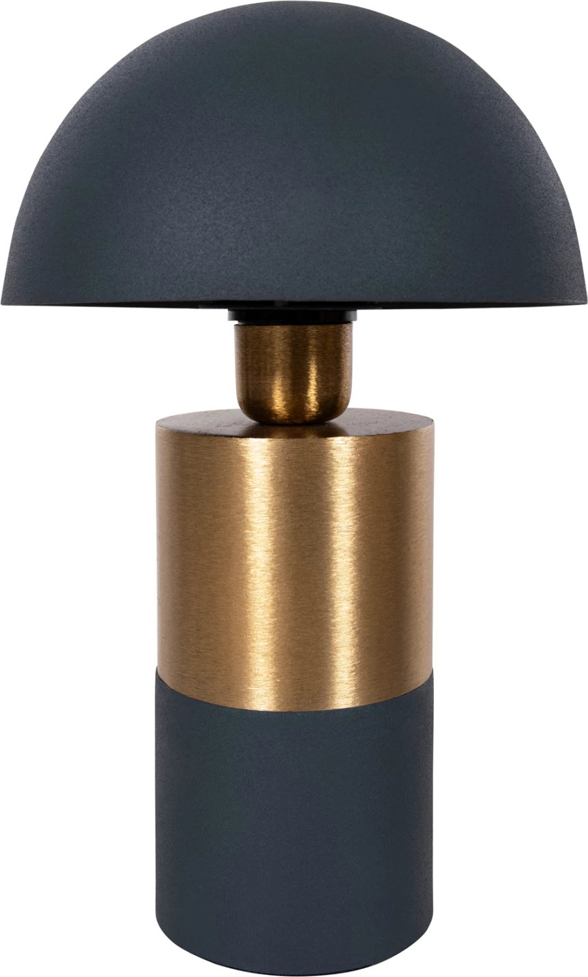 Llambë tavoline Pune, metalike, ngjyrë antracit blu-ari, FH4245.05, Φ20,5x32,5H cm