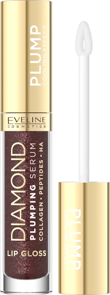 Gloss për buzë Eveline Cosmetics Diamond High Shine Serum 25 Chocolate për femra 5ml