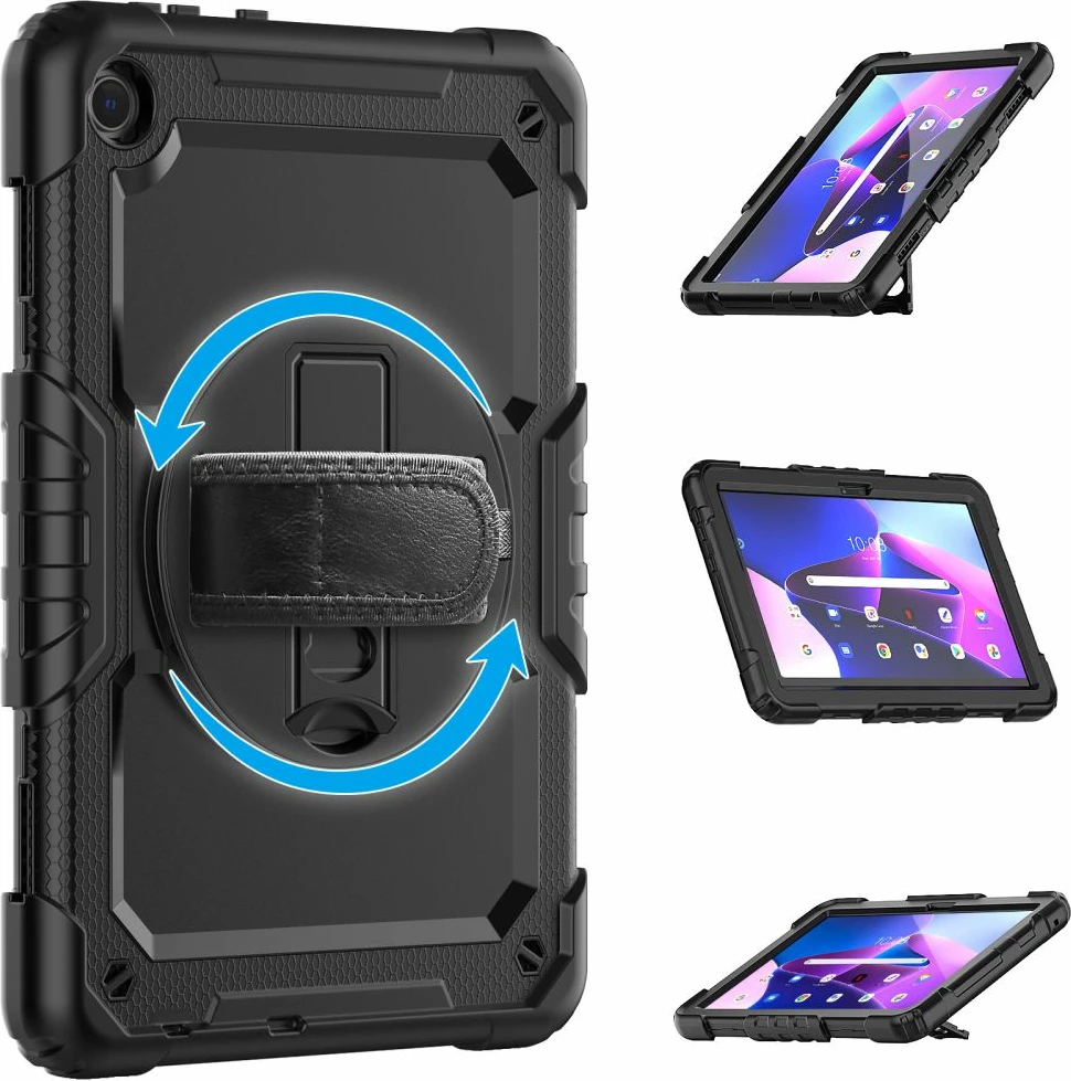 Mbështjellës Tech-Protect Solid360 për Lenovo Tab M10 10.1" (3rd Gen) TB-328, i zi