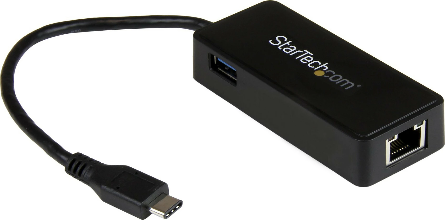 Adapter rrjeti USB-C StarTech, Gigabit RJ-45, me port USB-A, USB 3.1 Gen 1, i zi