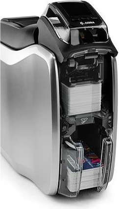 Printer kartelash plastik Zebra ZC300, 300 x 300 DPI, Wi-Fi, Argjendtë