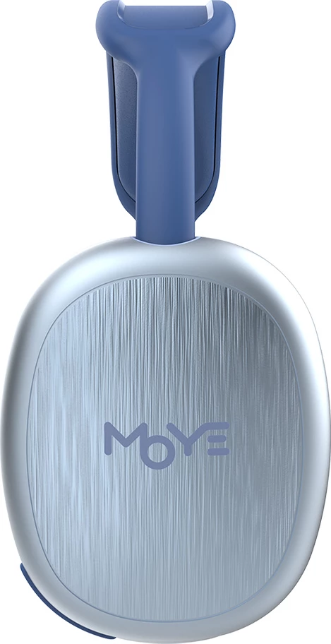 Kufje Bluetooth Moye Stellar me mikrofon, Bluetooth 5.3, 36 orë bateri, blu