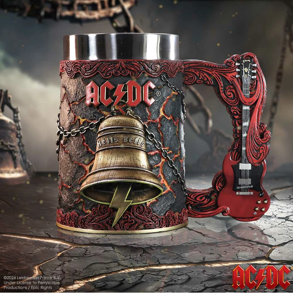 Filxhan Nemesis Now AC/DC Hells Bells 15.7 cm, e kuqe/e zezë