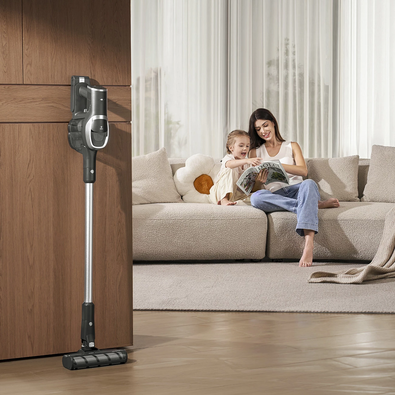 Fshesë me korrent pa kabllo JIMMY JV83 Pro, 500 W, 0.5L, me ekran LED, e zezë