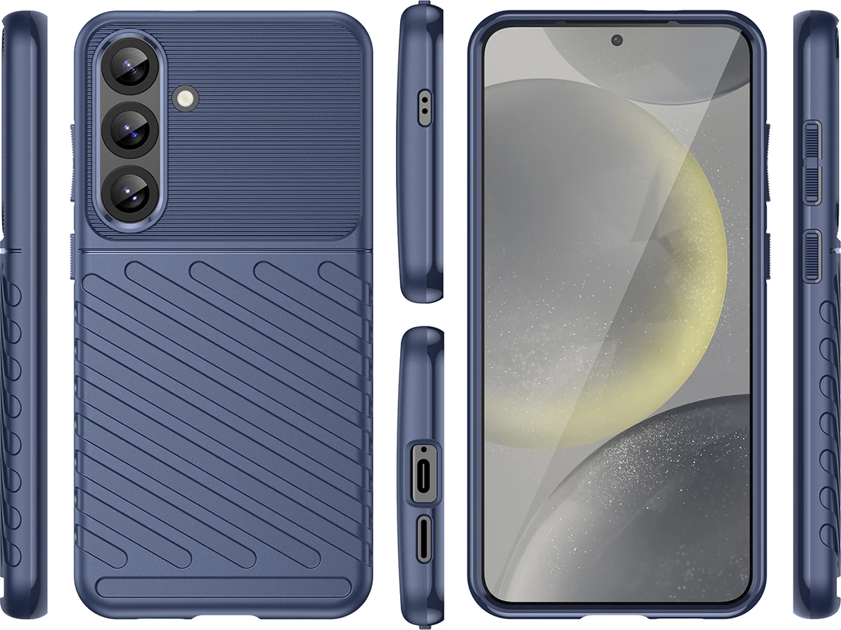 Mbështjellës Hurtel Thunder Case për Samsung Galaxy S25+, TPU, Kaltër