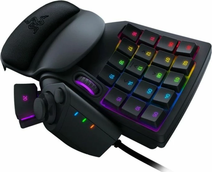 Keypad gaming Razer Tartarus V2 RZ07-02270100-R3M1, Hybrid Mecha-Membrane, 32 taste programueshme, RGB, USB me kabllo 1.8 m, e zezë