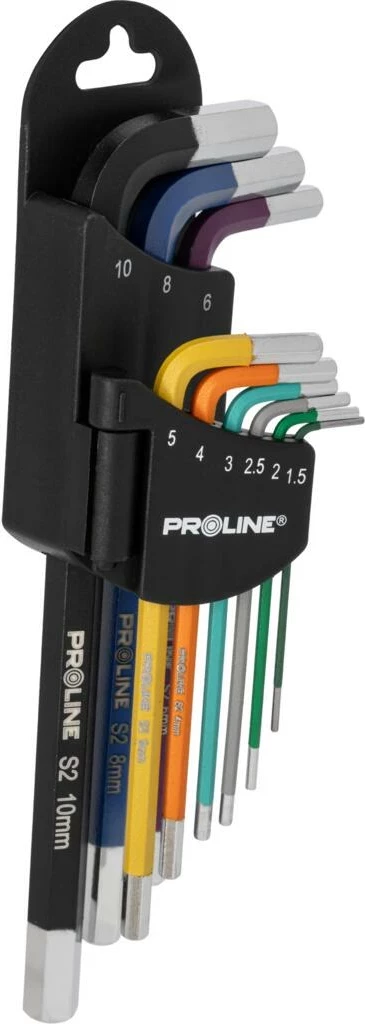 Set çelësa imbus PROLINE 48312 9 copë 1.5-10 mm, shumëngjyrësh