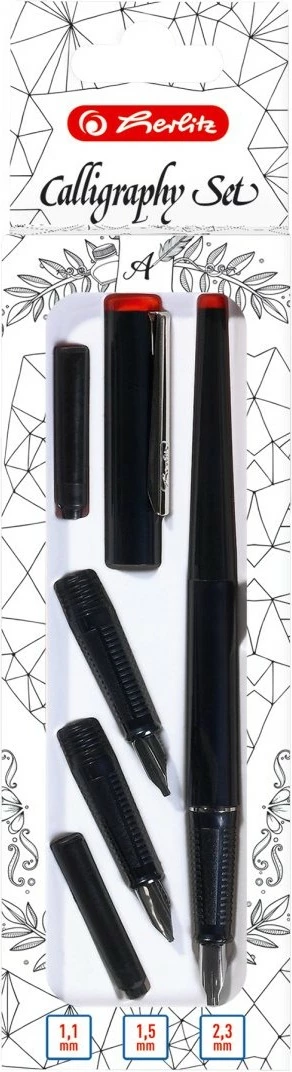 Set stilolapsa e lapsa me bojë Herlitz 8623001, 5 copë, ngjyrë e zezë