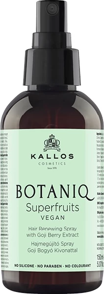 Sprej për flokë Kallos Botaniq Superfruits Hair Renewing Spray Refreshing për femra 150ml