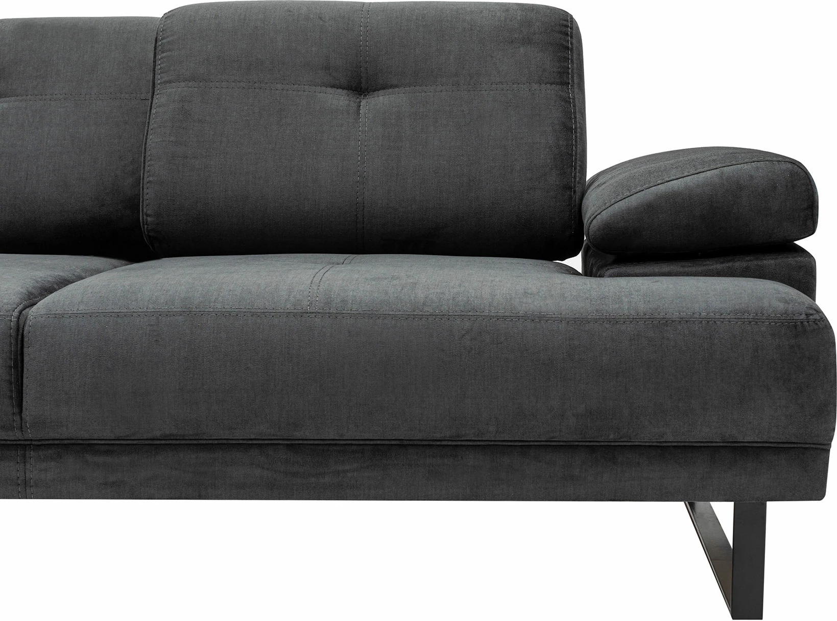 Këndare Atelier del Sofa, Mustang Large, kënd i majtë, ngjyrë antracit