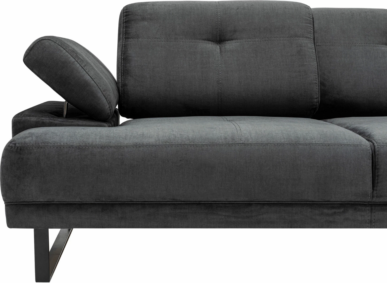 Këndare Atelier del Sofa, Mustang Large, e djathtë, ngjyrë antracit