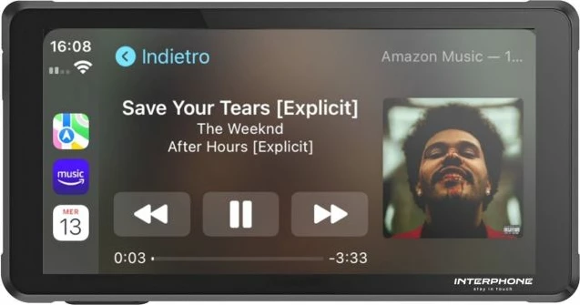 Aksesore për motoçikleta InterPhone, të zeza
