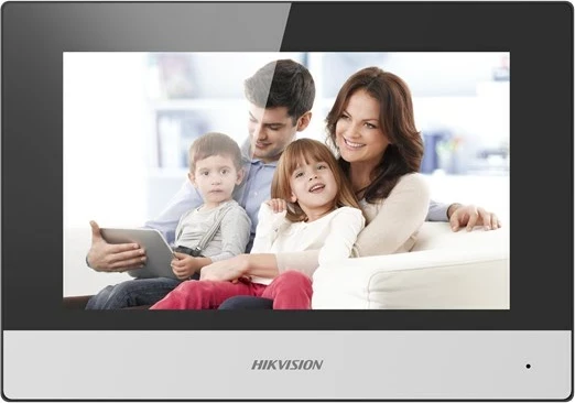 Sistem video-interkom Hikvision DS-KH6320-WTE2, 7", me prekje, i zi/gri