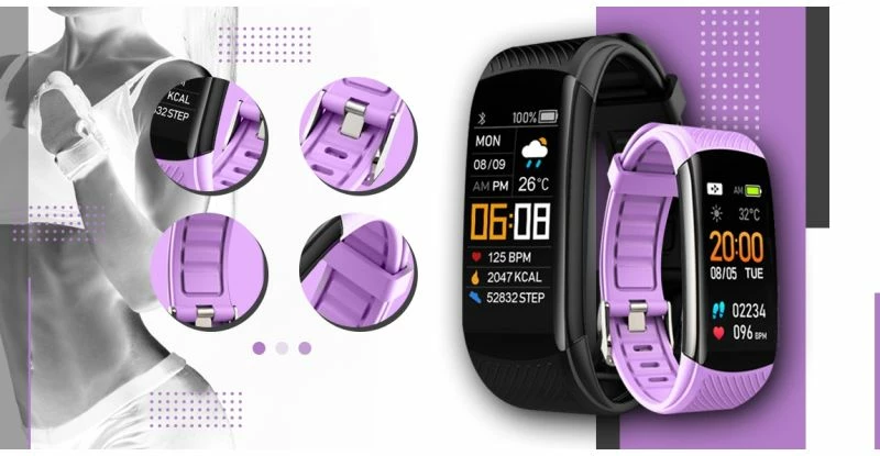 Smartwatch Giewont unisex, e zezë/lejlake