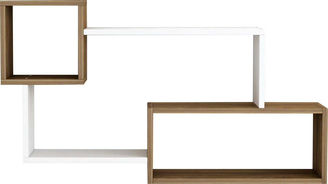 Rafta muri TANNER FH8948.11 melaminë natyrale-bardhë 90,5x20x51Hcm