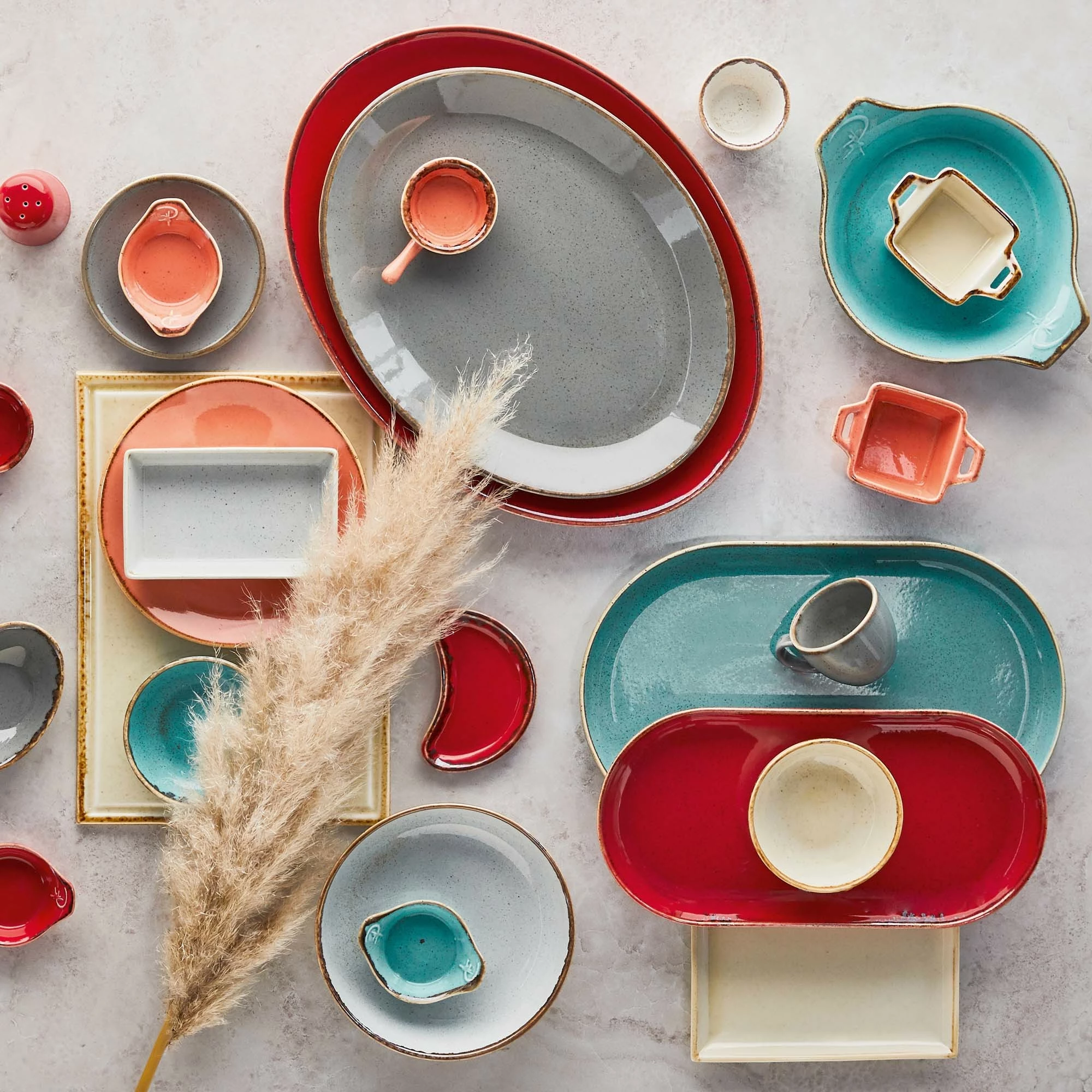 Kripore Porland Seasons Sand, porcelan, rezistente 180°C, krem, set 6 copë