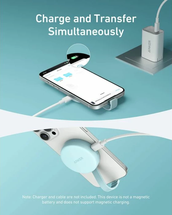 Adapter USB-C ANKER MagGo A83D1G21 3-në-1 10Gbps, SD/TF 4.0, karikim deri 42.5W, për iPhone USB-C, i bardhë, 1 copë