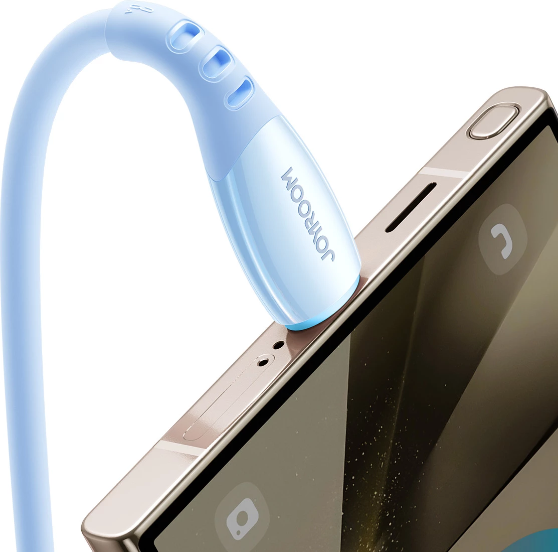 Kabllo USB-A - USB-C Joyroom S-A59 Vibrant Series 1.2 m 3A USB 2.0 Hi-Speed, blu, paketim kuti