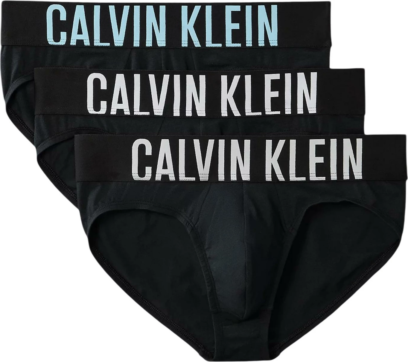 Të brendshme për meshkuj Calvin Klein Underwear Hip Brief 3PK 000NB3607A, të zeza/gri