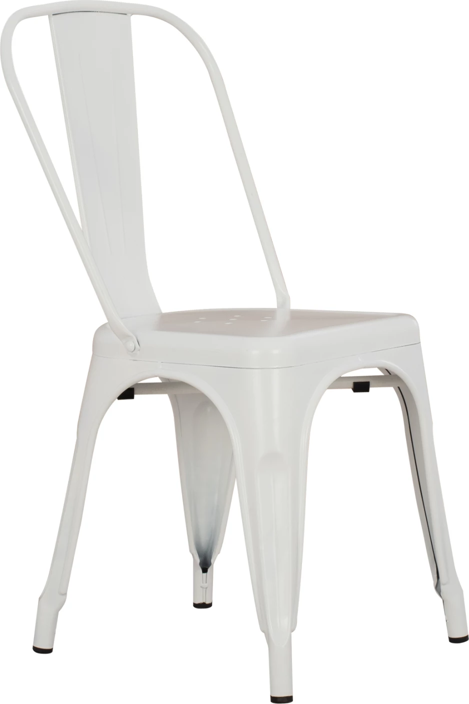 Karrige për ngrënie MELITA-PRO FH8641.41 metalike, ngjyrë e bardhë mat, 44x47x84.5Hcm 5
