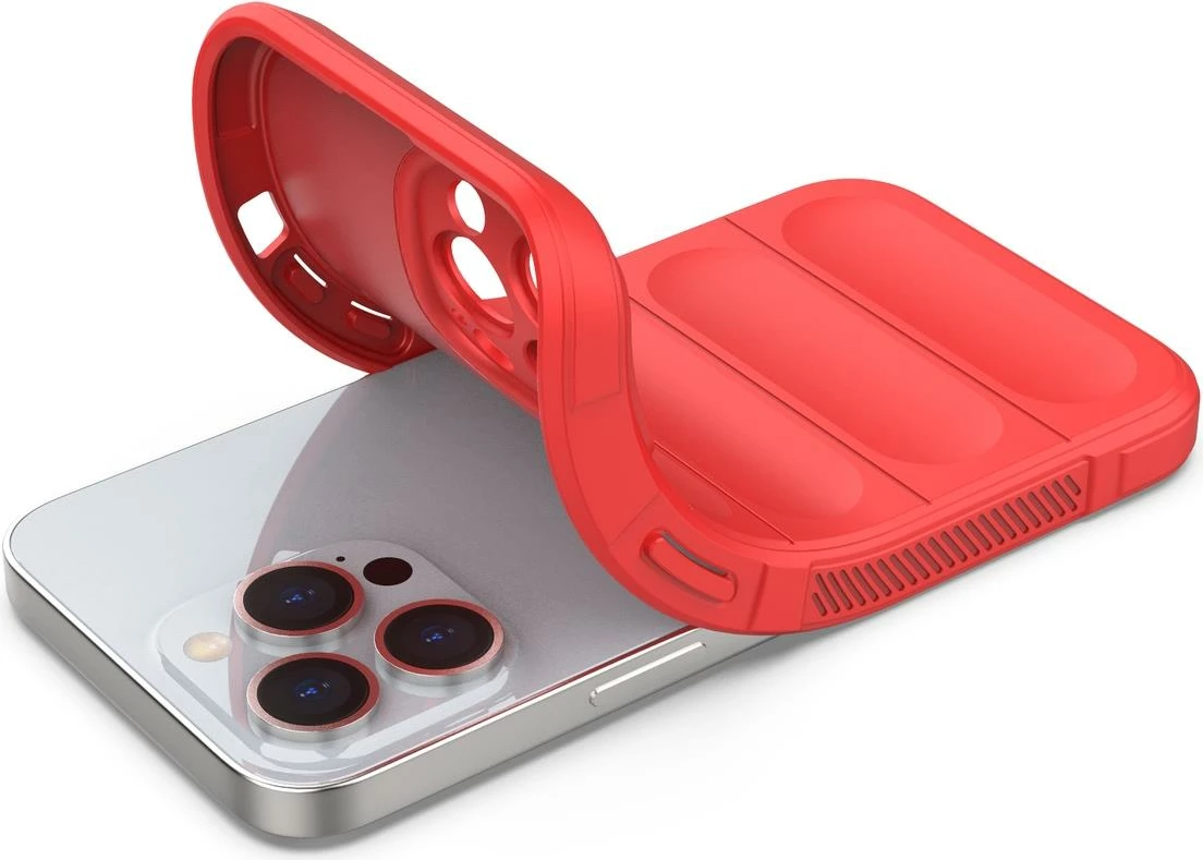 Mbështjellës Hurtel Magic Shield Case për iPhone 13 Pro Max, i kuq
