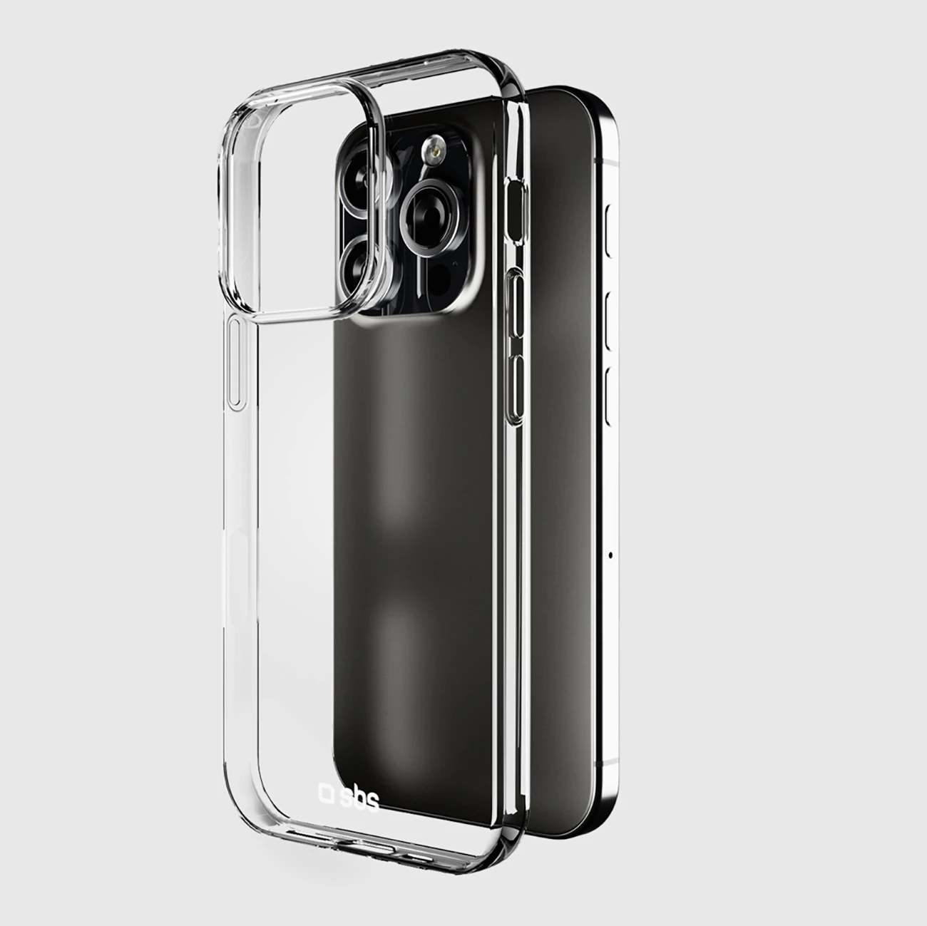 Mbështjellës SBS Skinny Cover për iPhone 16 Pro, TPU, transparent, në kuti