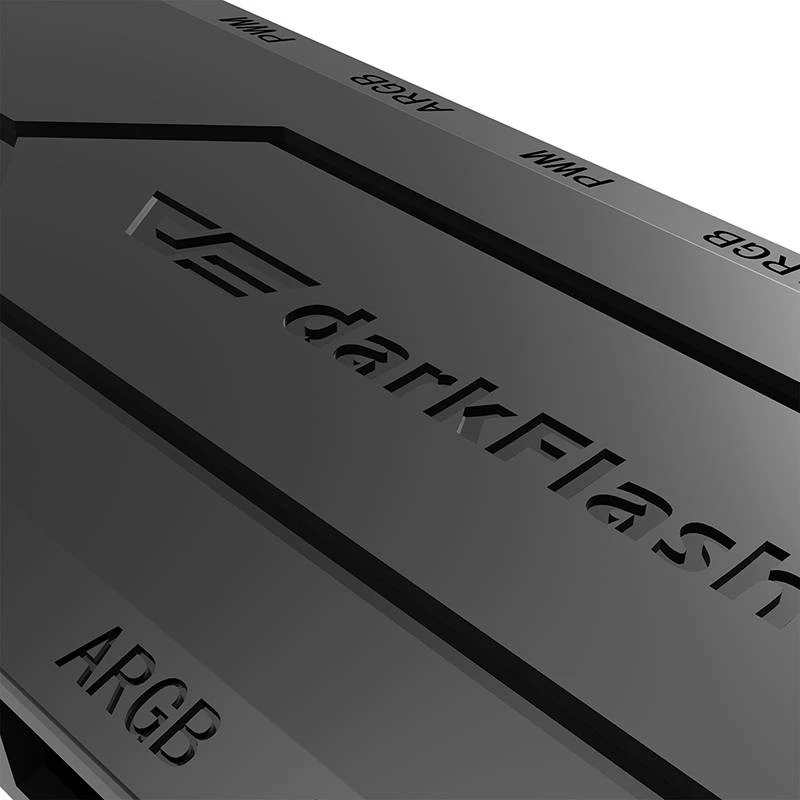 Kontroller PWM/ARGB për ventilatorë PC, Darkflash RC2, 6x ARGB 5V 3-pin, 5x PWM, sinkronizim me pllaka amë, i zi