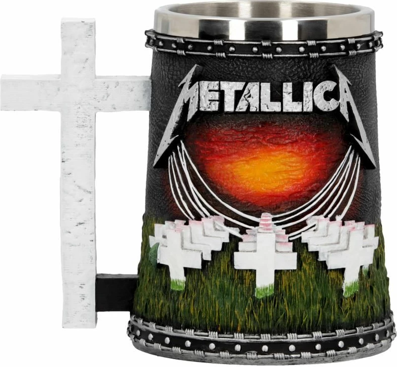 Mug NEMESIS NOW Metallica Master of Puppets, 18 cm, rrëshirë me insert inox